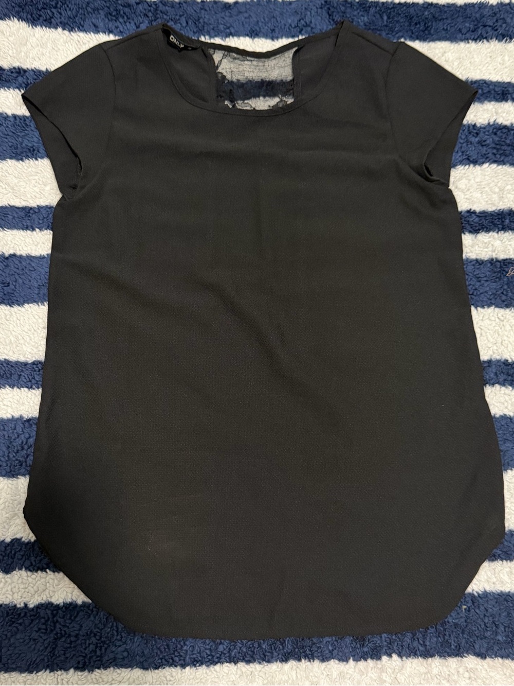 Only Black Short Sleeve Blouse S